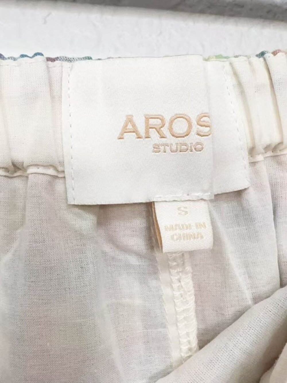 Arose Studio Pastel Plaid Tie Side Maxi Skirt Cottagecore Prairie Boho Size S - Picture 5 of 6